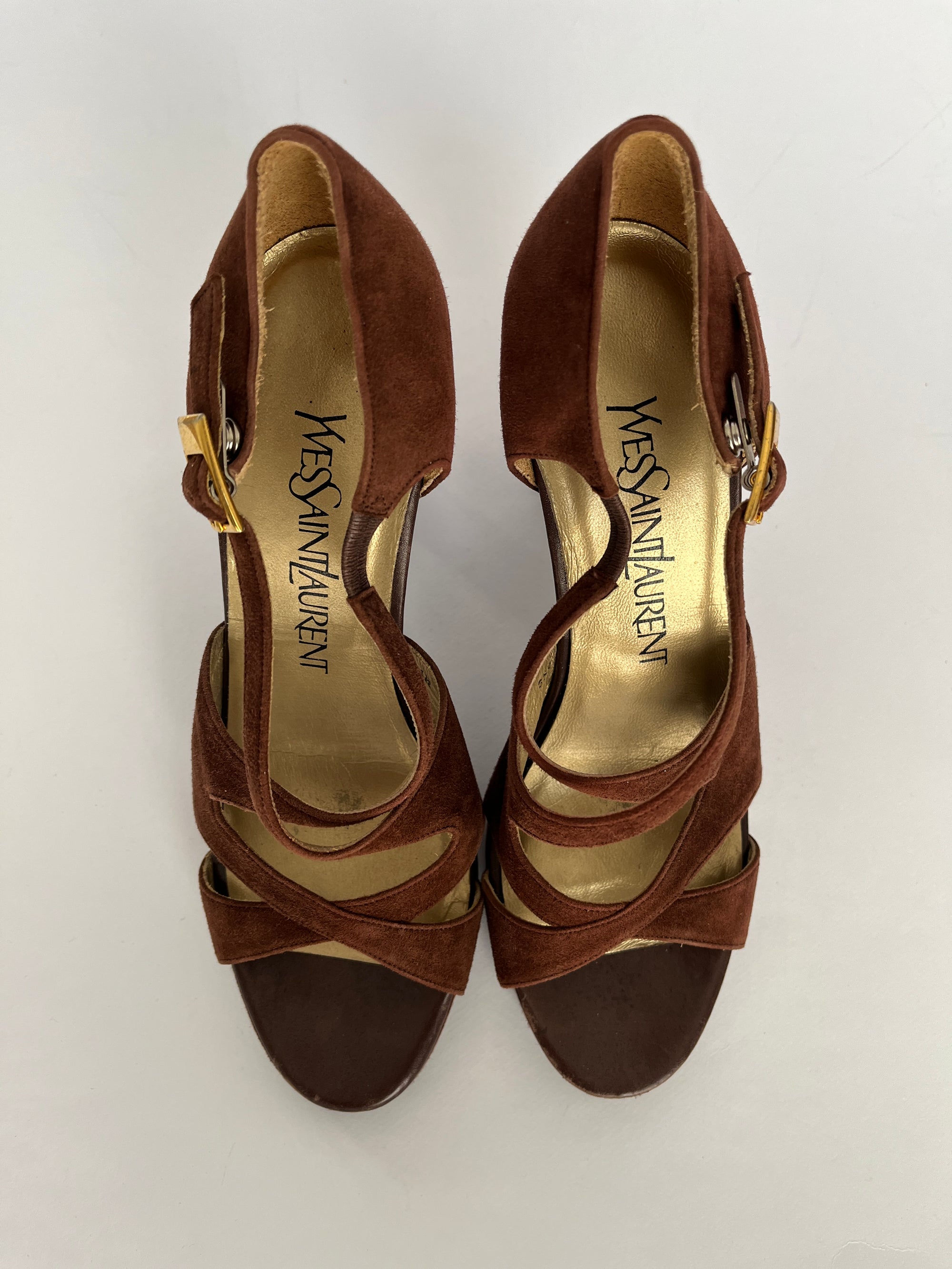 Yves Saint Laurent Highheels - Brown