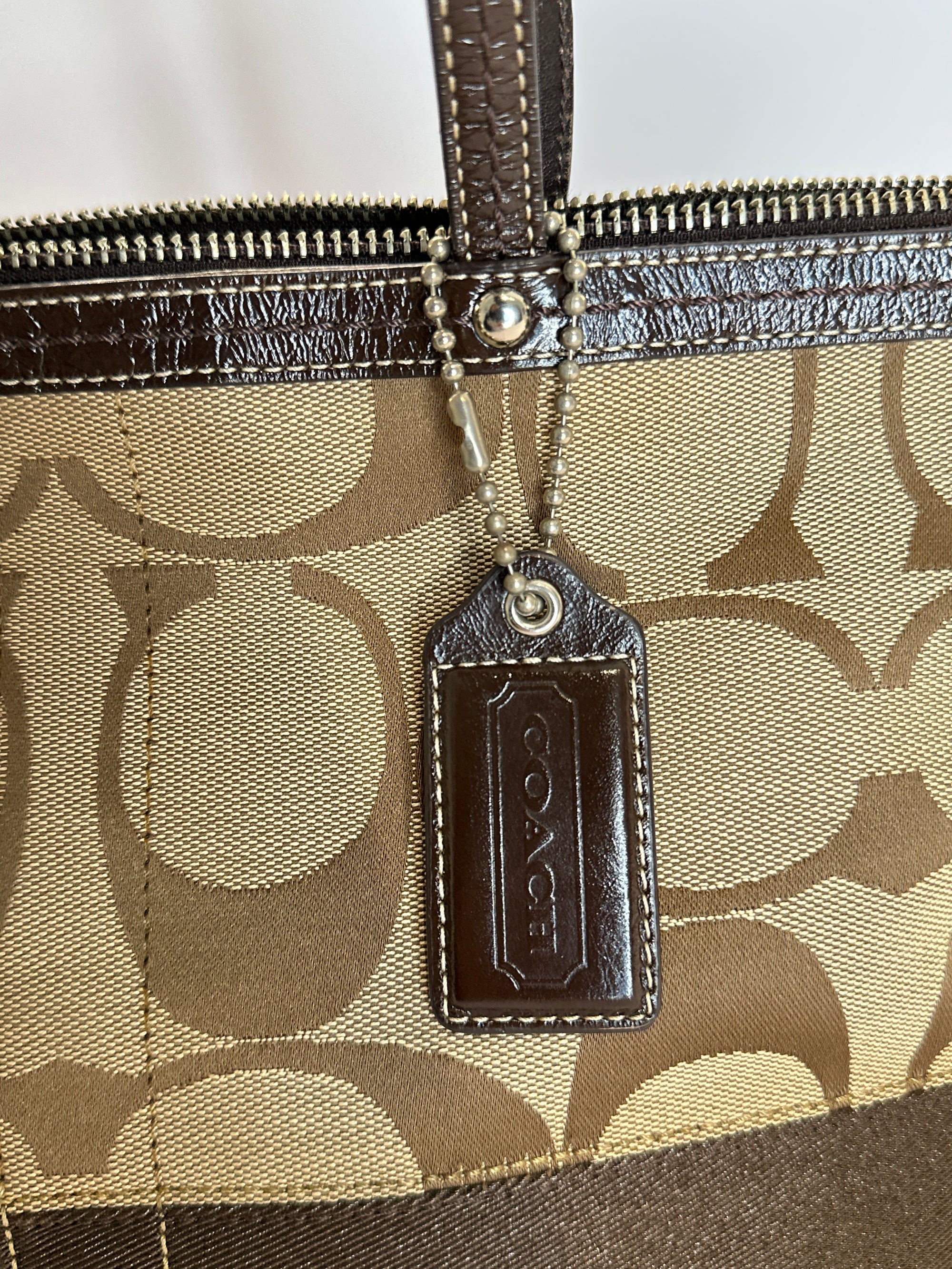 Coach CC Canvas Shoulder Bag