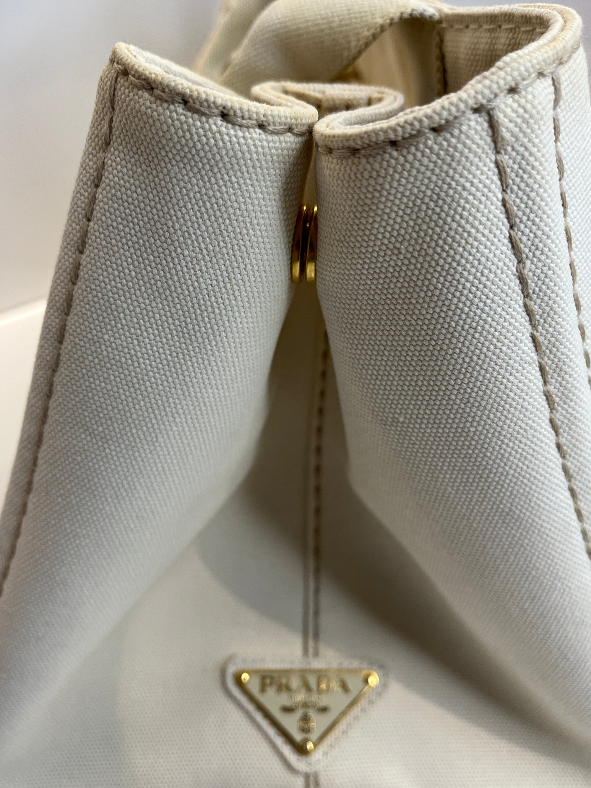 Prada Canapa Tote Bag Beige