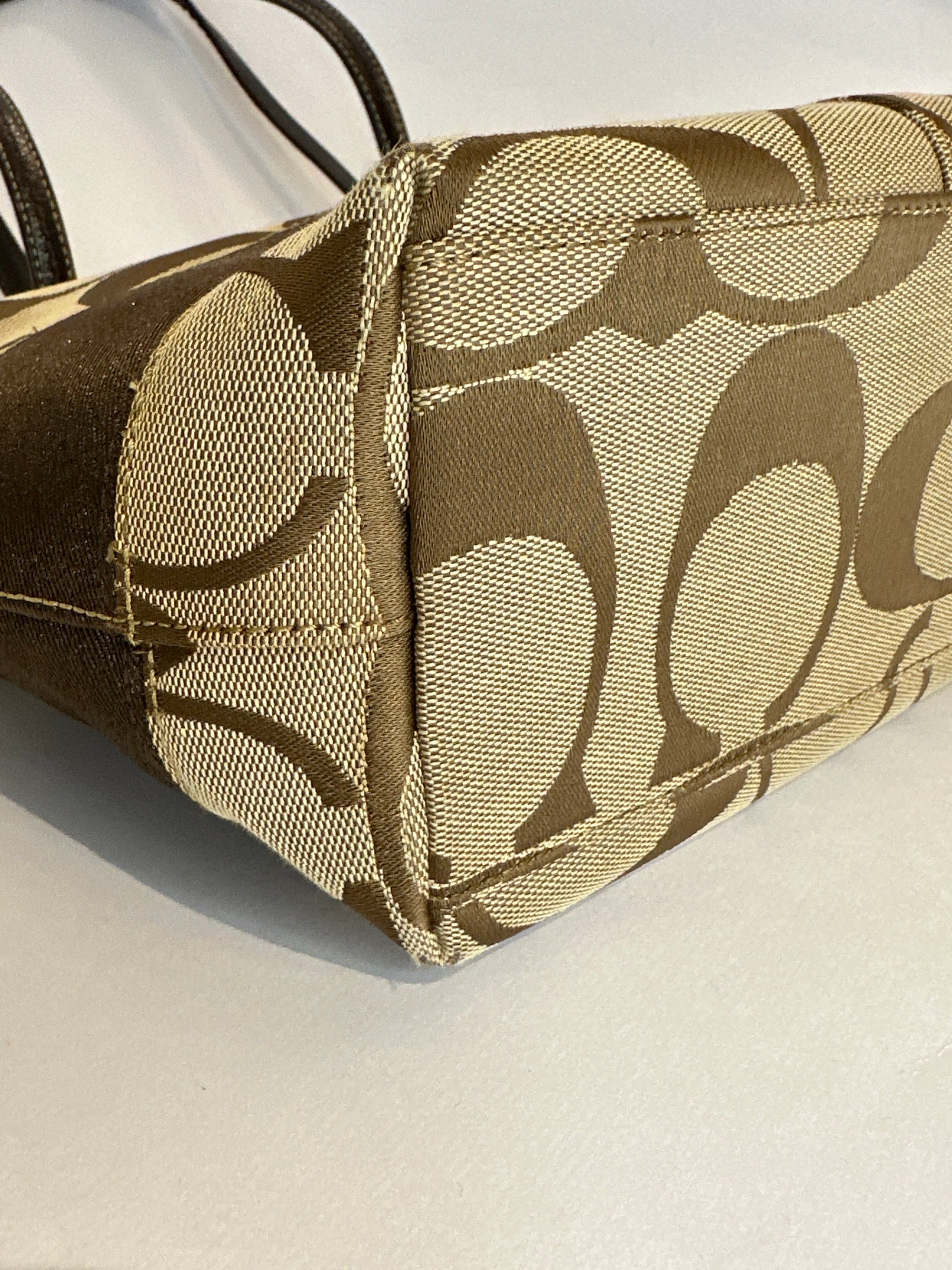 Coach CC Canvas Shoulder Bag