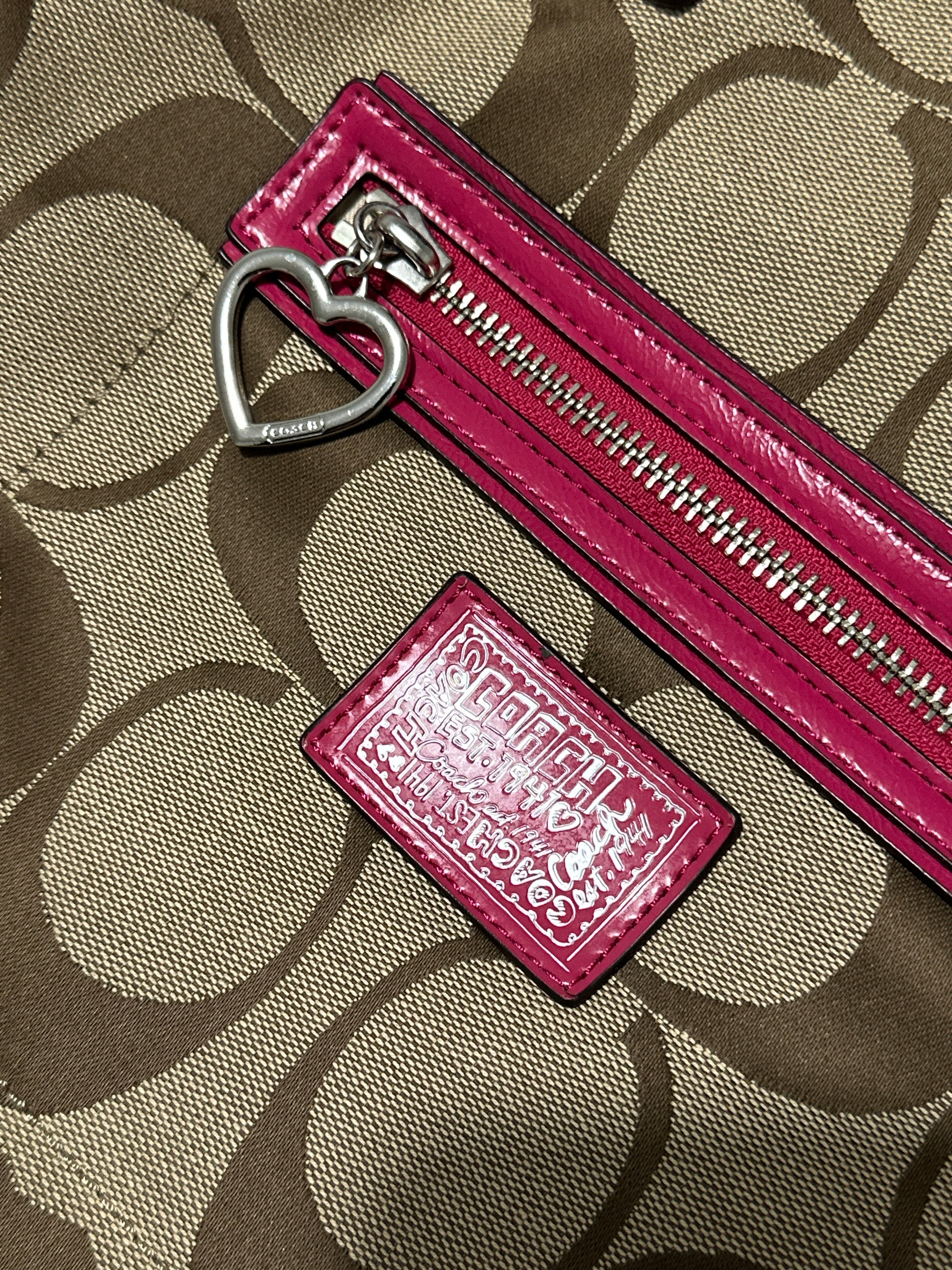 Coach Pink Heart Bag