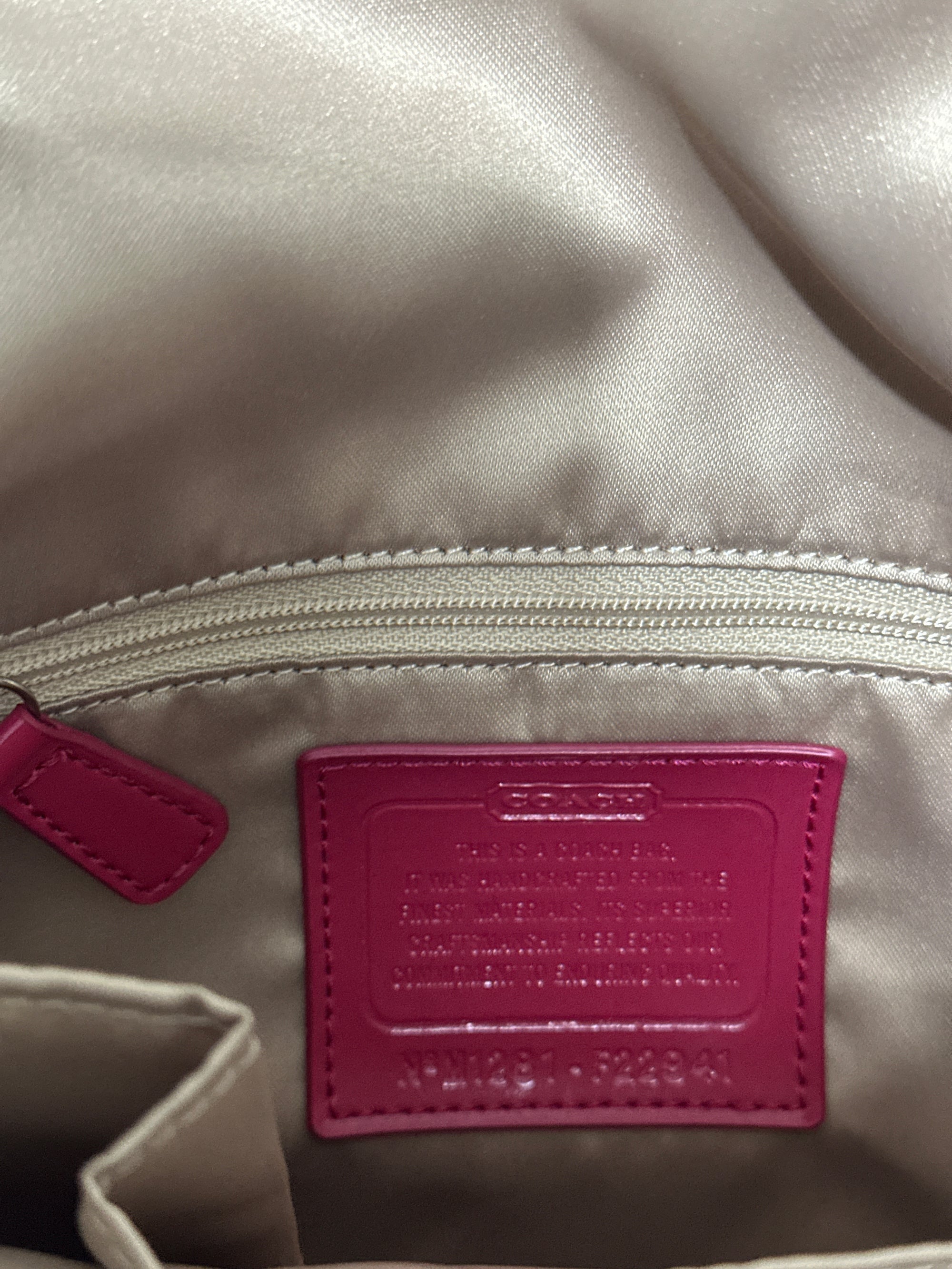 Coach Pink Heart Bag