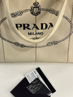 Prada Canapa Tote Bag Beige