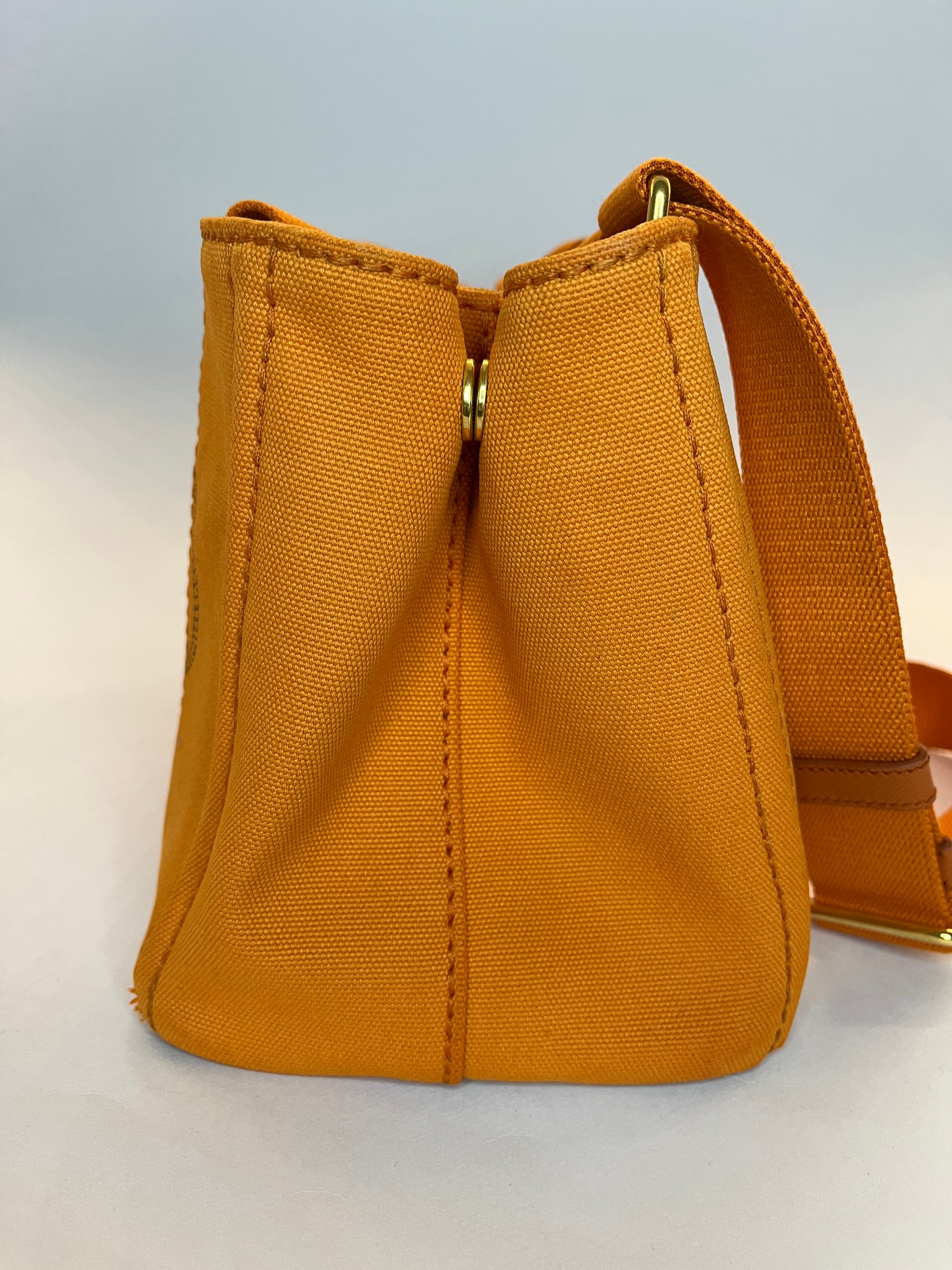 Prada Canapa Tote Bag Orange