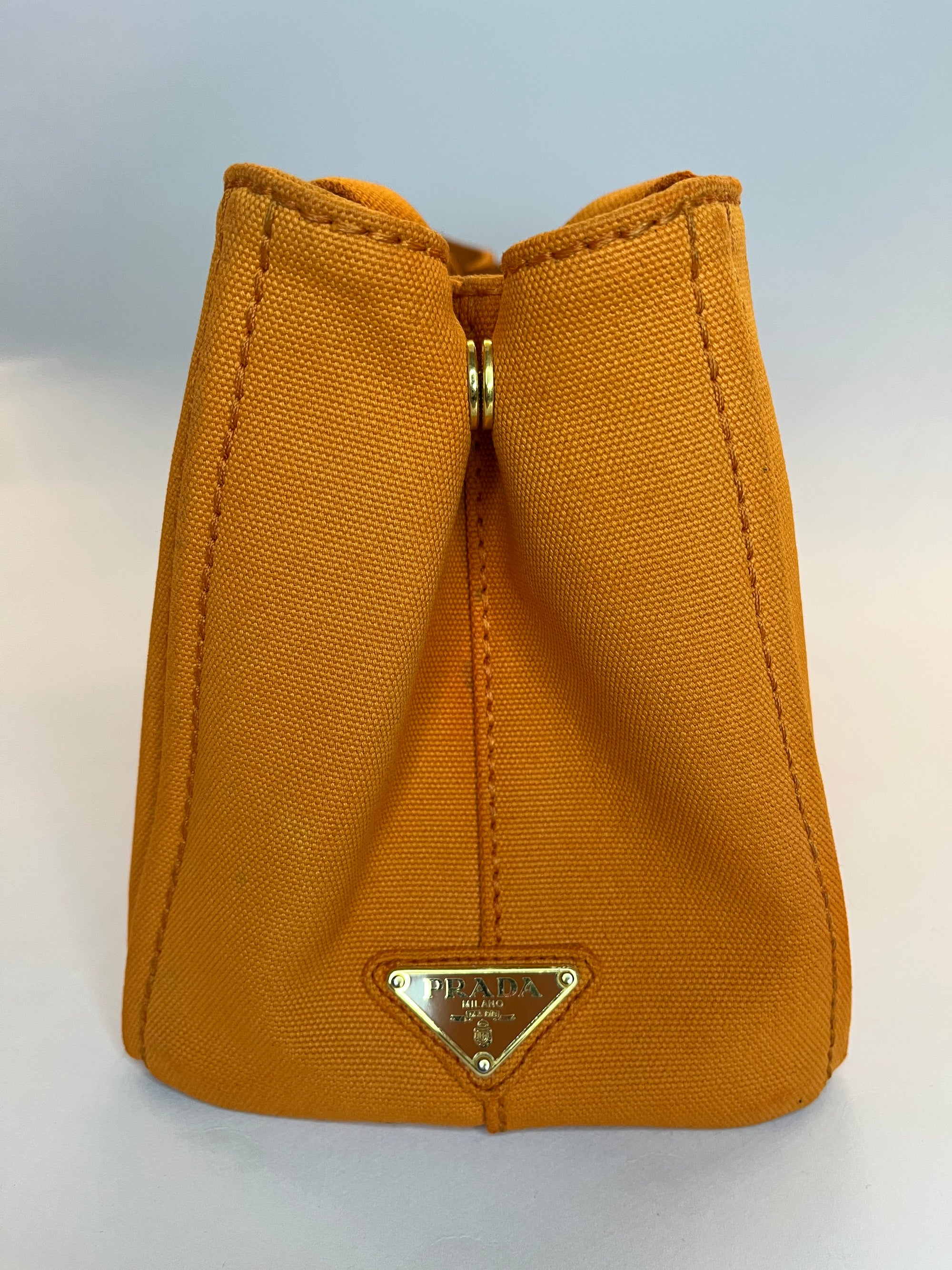 Prada Canapa Tote Bag Orange